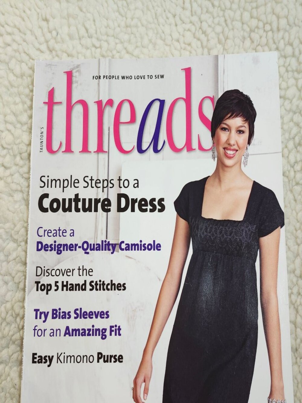 Threads Magazine March 2008 Issue 135 Sewing Magazine Couture Dress Patterns